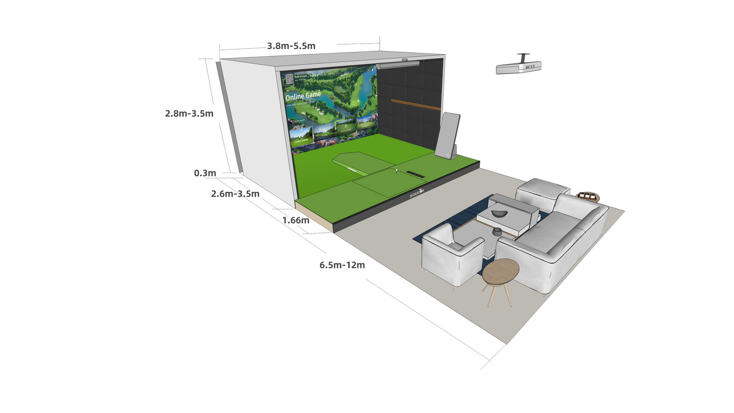 How to Set Up a Pro Golf Simulator at Home and Optimize Your Space